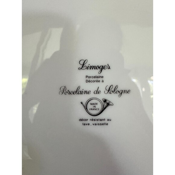 Vintage Limoges Scallop Shell Plates: Hand-Painted Lobster Motif, Set of 4 - Picture 4 of 4